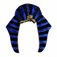 Striped Design Gold Egyptian Costume Crown Halloween Party Prop Egyptian Snake Headdress Comfortable Elastic Flexible Lining Pharaoh Crown for Women, Men, Cosplay, Performance, Photo Session