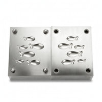 Double-Sided Aquatic Mold Small Pendant Mold Machined Long-Lasting for Crafters, Metal Casting