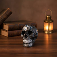Skull Figurine Dark Statue Realistic for Tabletop
