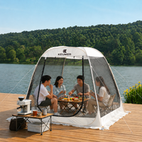 One-Touch Mesh Tent, Tarp Tent, For 3-5 People, Automatic Setup, Mosquito Net, Camping, Outdoor, Insect Repellent