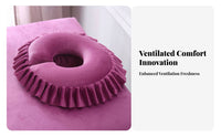 Pressure Relief U-Shaped Face Pillow Ergonomic Support Memory Foam Face Down Pillow Soft & Comfortable for Beauticians, Medical Facility