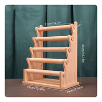 Sturdy Construction Wooden Bracelet Display Rack Large Capacity Wooden Bracelet Stand Space Saving for Crafters, Market Stalls, Craft Fairs