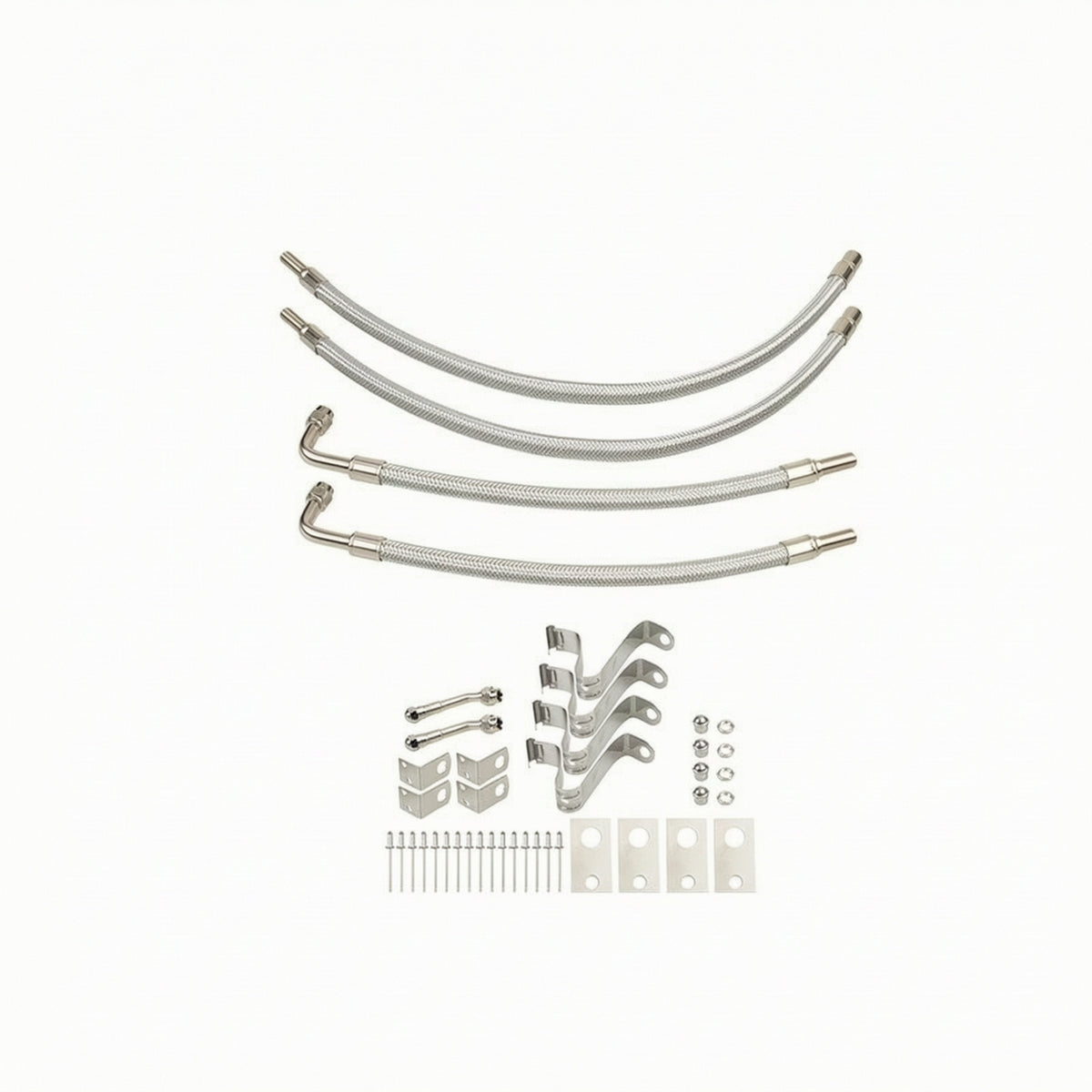 double Wheel Air Stem Extension Kit Flexible Air Stem Extension with Brackets with Mounting Brackets for Truck Drivers