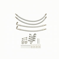 double Wheel Air Stem Extension Kit Flexible Air Stem Extension with Brackets with Mounting Brackets for Truck Drivers