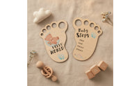 2 Pieces Baby Development Plaque Smooth Photo Prop Premium for Expectant Parents