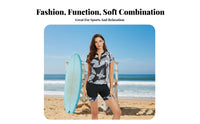 Short Sleeve Wave Suit Sun Protection Zip Front Wave Ing Aquatic Suit Fastener Front Aquatic Top and Shorts Block Material
