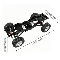 1/12 RC Chassis Frame for MN300 High Strength Aluminum Alloy Chassis Frame Rust Resistant Remote Control Vehicle Part