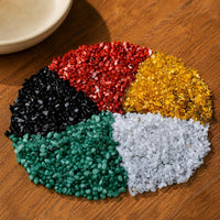 Natural Five-Color Crystal Gravel Treasure Basin Ornament for Home Decor and Demagnetization