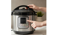 6 L Electric Pressure Cooker Digital Pressure Cooker with Inner Pot Single-Touch Appliance 1000 W for Home Cooks, Families, Kitchen, Countertop