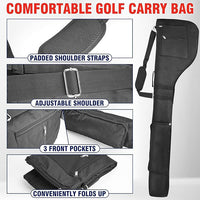 Foldable Large-Capacity Waterproof Golf Club Bag with Handle