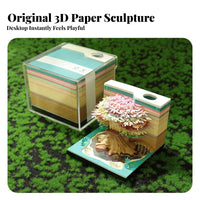Creative Gift 3D Treehouse Memo Pad Artistic Design Treehouse Notepad Multi-Function for Students, Children, Gifting, Study Room, Bedroom
