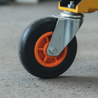 Heavy-Duty Slab Dolly Swivel Panel Mover Industrial Four-Wheel Cart with Rubber Tires Long-Lasting for Contractors