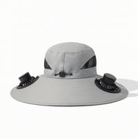 Hat with Solar Fan Cooling Solar Fan Hat Headwear Sundefensive Breathable for Gardeners, Gardening, Fishing