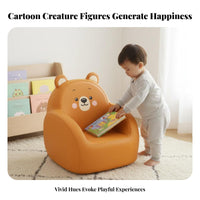 Learn-to-Sit Support Upholstered child's Armchair Soft and Cushioned child's Club Chair Padded Seat kids' Furniture Stable Design for Toddlers, Preschoolers, Parents, storytime Corner, Kindergarten, Nursery, Playroom