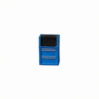 Dark Top Compartment 1:64 Scale Tool Cabinet Model Freestanding Miniature Drawer Cabinet Scene Setting Accessory Realistic Texture for Display