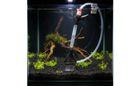 Interchangeable Attachments Manual Aquarium Water Changer Clear Tube Aquarium Siphon Hose Kit Scraper Head Plastic Aquarium Cleaning Set Orange Accent Rings