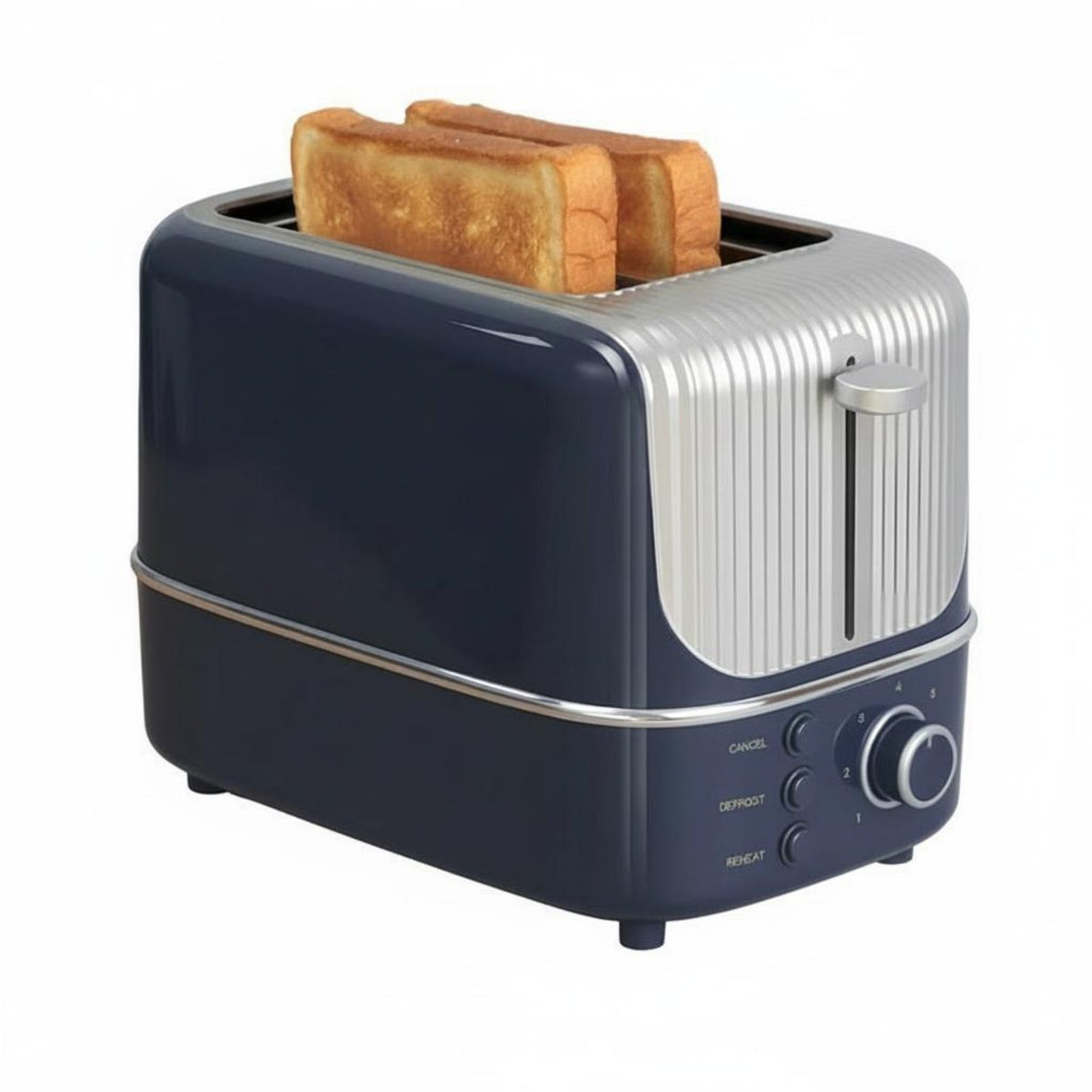 Defrost Function Automatic Eject Toaster Fast Toasting 2-Slice Toaster Removable Crumb Tray for Students, Dorm Room, Office