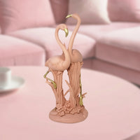 Flamingo Figurine Resin Flamingo Statue Romantic for Shelf, Living Room, Couples
