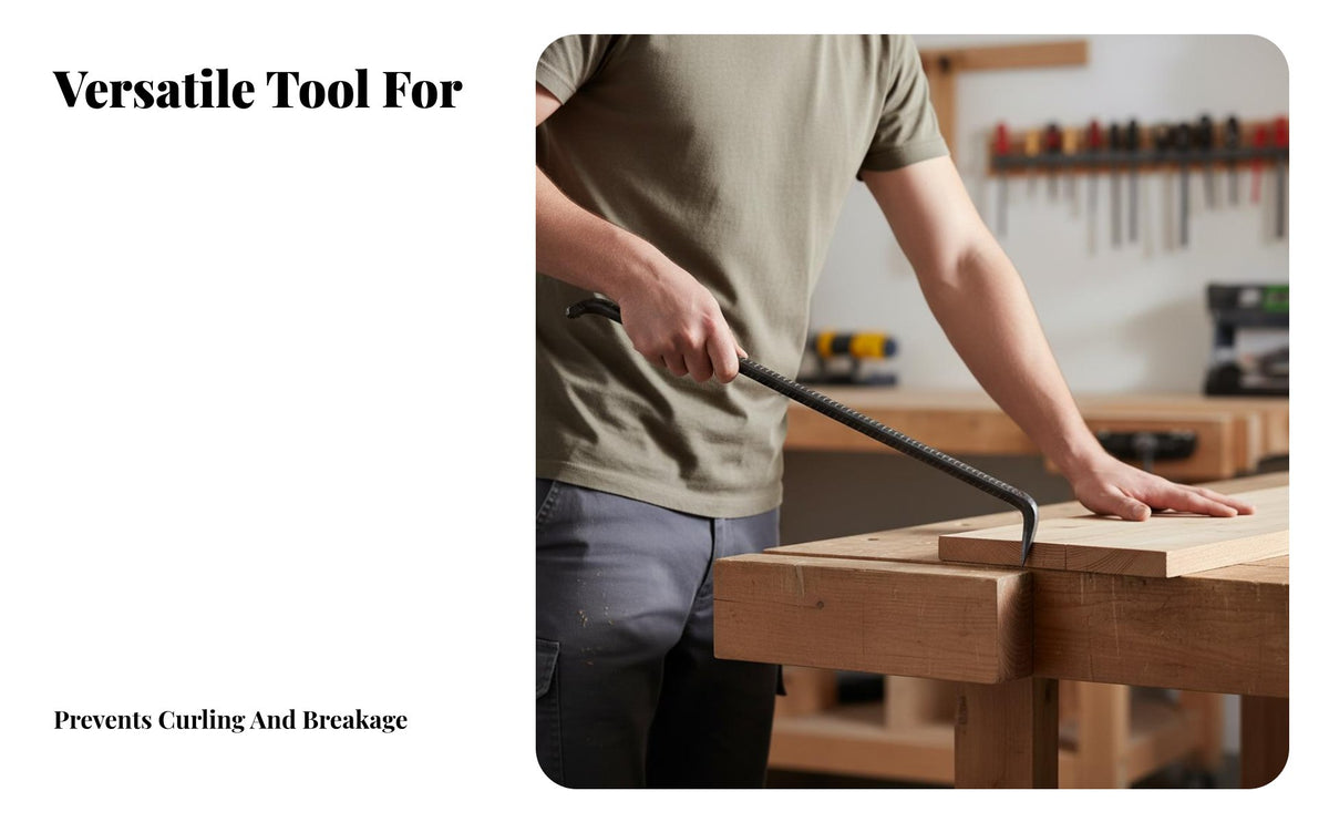 High-Carbon Steel Multi-Function Long-Lasting Hooked Rebar Labor-Saving Formwork Stripping Tool Hand-Forged for Contractors, Demolition Workers, DIY Enthusiasts, Remodeling, Renovation Projects, Framing