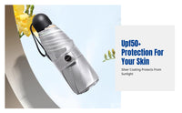 UPF50 Protection Umbrella, Double Coated Sun Umbrella, Compact, Portable, Women's Rain or Shine