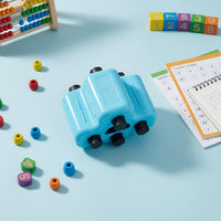 Reusable 4-in-1 Arithmetic Stamp Refillable Ink Addition Subtraction Question Roller Educational Toy for Students