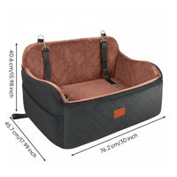 Dog Soft Textile Car Dog Bed Quilted Travel Bed Carrier for Dogs