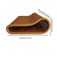 Rattan Neck Pillow Breathable Woven Neck Pillow Textured