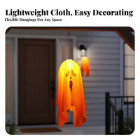 illuminated Hanging specter Luminous specterShaped Light set Outdoor Use Halloween decoration for Party Hosts, residents, spooky attraction, Garden, Indoors