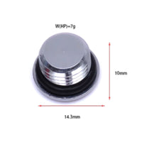 2 Pieces HP LP Plug Copper Diving Port Plug Replacement Part for Divers