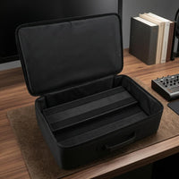Zippered Guitar Pedal Board Case Top Handle Pedal Board Carrying Case Padded Pedalboard Carry Bag Lined Interior