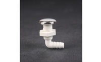 Replacement Bubble Nozzle Fitting Low-Profile Bathtub Nozzle with Chrome Cap for Massage Tub