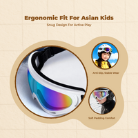 Kids Ski Goggles Windproof Outdoor Boys Girls