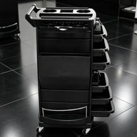 Lockable Salon Storage Effortless Cart to Move Salon Trolley Cart Space Saving Hair Stylist Trolley for Hairdressers, Barbershop