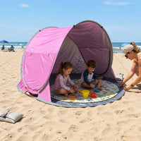 Pop-Up Beach Tent for 3-4 People, UV Protection Sun Shelter