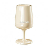 Wine Glass Trash Can Tall Stem Wine Glass Shaped Trash Can Double-Layer