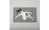 1/6 Scale Female Figure Outfit Black and White Female Figure Jumpsuit Set 12 Inch Doll Apparel Fastener Jacket Toy Accessory