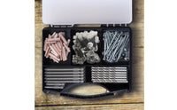 Electronic Parts Organizer Box PP Divider Box Portable Handle Screw Storage Case for Garage