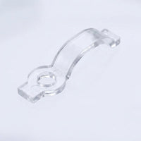 Strip Lighting Mounting Clips for Waterproof LED Strip, Single Hole Screw Fixing for 10mm LED, 12mm Sleeve LED Silicone Clip, DIY Holder Set