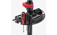 Foldable Adjustable Two-Wheeler Repair Stand Iron Frame Folding Bike Repair Stand Clamp Holder Bike Workstand Stable Base for Workshop, Garage