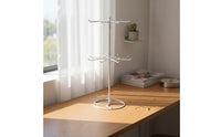 Rotating Jewelry Stand 360-Degree Rotation Multi-Tier Display Rack Space-Saving Rotating Display Stand for Market Stall, Retail Store, Tabletop
