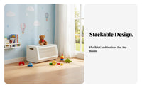 Safe Rounded Corners Rolling Toy Organizer Large Capacity Storage Cabinet Multi-Functional kids' Furniture Stable construction for Toddlers, Boys and Girls, Parents, Playroom, Nursery, Kindergarten, Daycare Center