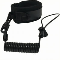 Anti-Loss Padded Cuff Leash Attachment Hardware Coiled Leash for Diving, Surfing