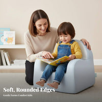 Comfortable Upholstery Upholstered Baby Sofa Sturdy Construction Upholstered child's Seat Long-Lasting Child s' Furniture Easy to Clean for Toddlers, Preschoolers, Reading Corner, Playroom, Living Room, Kindergarten