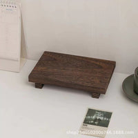 Wooden Rectangular Soap Dish and Flower Pot Base