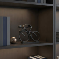 Cyclist on a Cycle Figurine Abstract Cycle Figurine Compact Cyclist Statue for Cyclists
