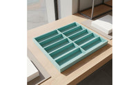 Velvet Sunglasses Display Organizer Large Capacity Multi-Compartment Glasses Tray Handmade Sunglass Organizer Tray for Retailers, Shop Window, Closet