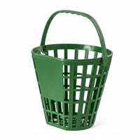 Portable Golf Ball Basket Long-Lasting PP Material Driving Range Basket Comfortable Handle Golf Ball Holder for Golfers