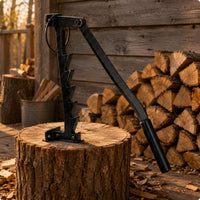 Manual Log Splitter Hand Powered Manual Wood Splitter Wide Mouth Outdoor Tool for Camping, Backyard