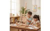 Tabletop Easel with Adjustable Frame Foldable Wooden Easel Portable Display Stand for Beginners