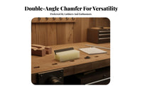 36 & 45 Degree Bevels Guitar Fret Beveling File Precise Fretwork Fret End Beveling File for Luthiers, DIY Enthusiasts, Workshop, Home Studio